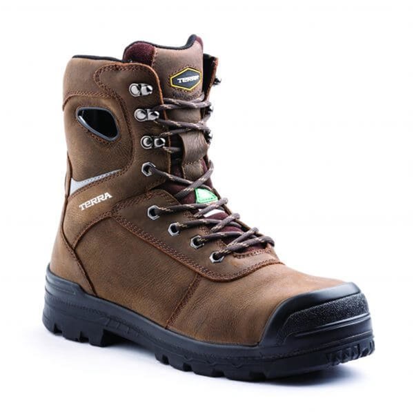 Workwear Outfitters Terra Pilot 8" Comp Toe Boots WP Work Boot Size 11W R3004D